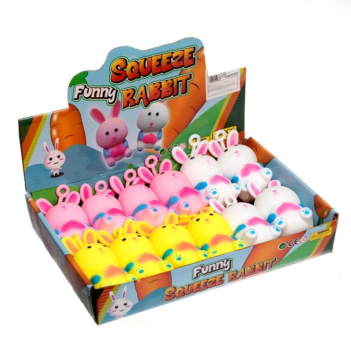 Мялка &laquo;Зайка&raquo; с пастой, цвета МИКС