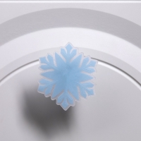 Игрушка световая "Снежинка" 8 см, 1 LED, LR44x3 (в компл.), мерцание, свечение мульти