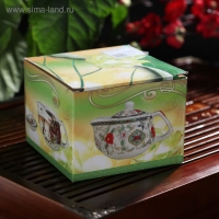 Чайник керамический заварочный с металлическим ситом &laquo;Цветы&raquo;, 200 мл