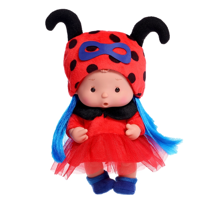 Пупс коллекционный &laquo;Крошики: Багги&raquo;, в костюме леди божьей коровки, 19 см