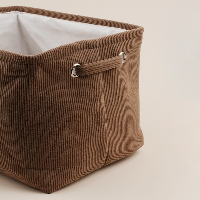 Короб для хранения вещей SL Home, 35&times;25&times;23 см, цвет серый