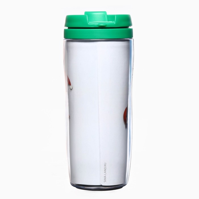 Новый год. Термостакан со вставкой новогодний &laquo;Согрею тебя снежной зимой&raquo;, 350 мл