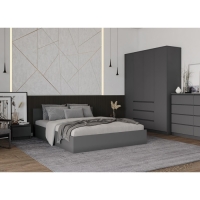 Кровать Мори 1600х2000, Графит Кровать Мори 1600х2000, Графит