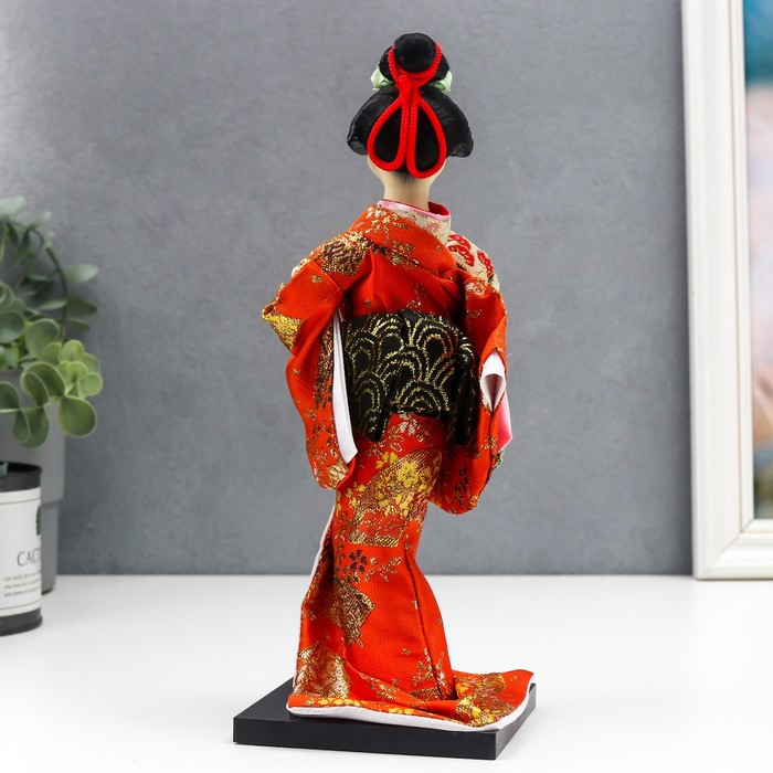 Кукла коллекционная "Гейша с веером" МИКС 27х9,5х9,5 см