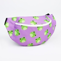 Поясная сумка на молнии, цвет сиреневый Поясная сумка на молнии, цвет сиреневый