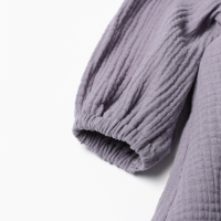Платье детское с дл. рукавом KAFTAN "Муслин", р.32 (110-116 см), серый