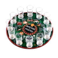 Настольная игра для мужской компании алкогольная "Пьяная рулетка", d-30 см Настольная игра для мужской компании алкогольная "Пьяная рулетка", d-30 см