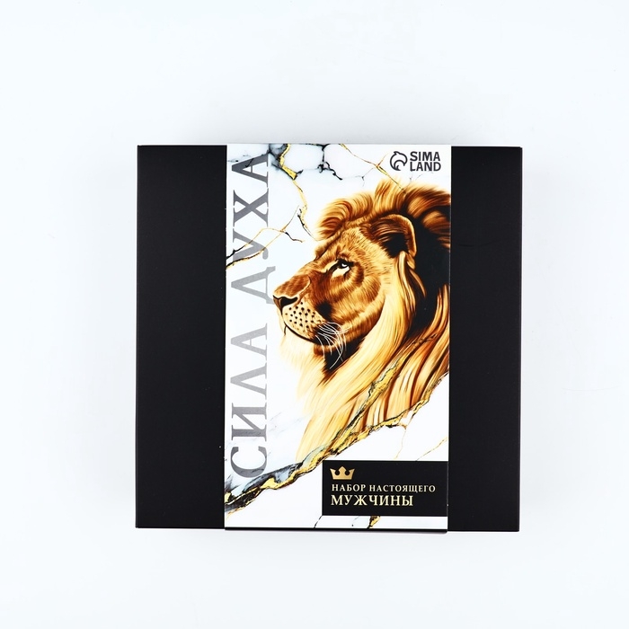 Подарочный набор MODE FORREST &laquo;Лев&raquo;: фляжка 240 мл, стопки 30 мл х 2 шт, воронка