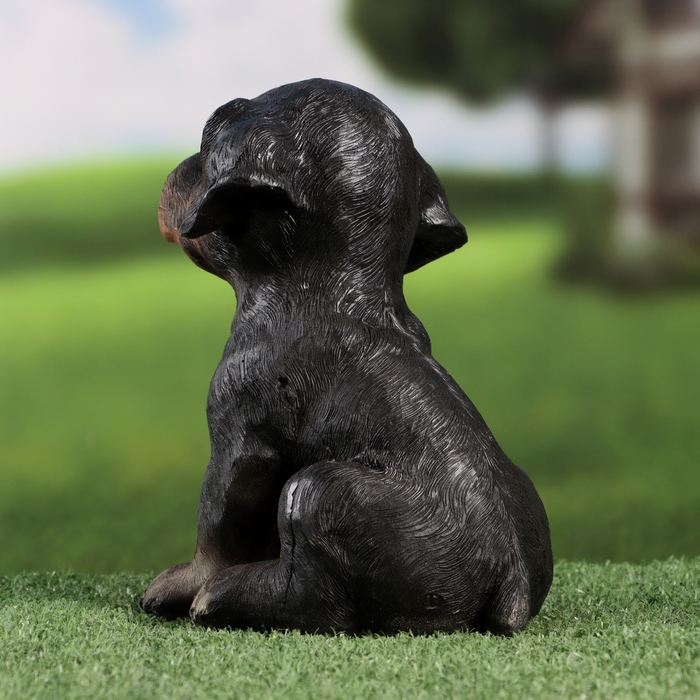 Садовая фигура Садовая фигура "Щенок ротвейлера" 13х15х18см ///