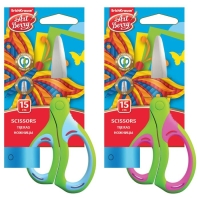 Ножницы детские 15 см, ErichKrause Combi, ручки с резиновыми вставками, с закруглёнными концами лезвий, МИКС Ножницы детские 15 см, ErichKrause Combi, ручки с резиновыми вставками, с закруглёнными концами лезвий, МИКС