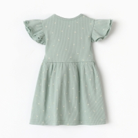 Комплект (платье и повязка) Крошка Я Olives, р. 62-68, оливковый