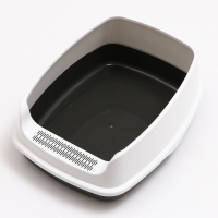 Туалет &laquo;Айша&raquo; S с высоким бортом,  45 х 35 х 18,5 см, серый