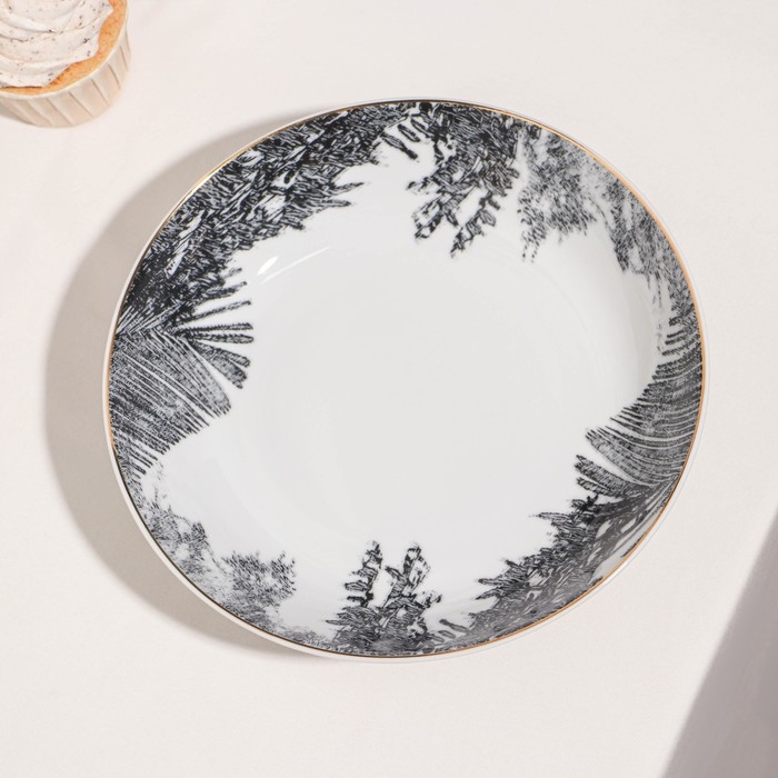 Тарелка &laquo;Пейзаж&raquo;, d=24 см, фарфор