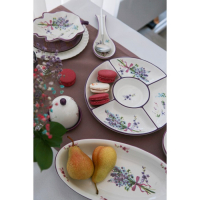 Блюдо Доляна &laquo;Лаванда&raquo;, 28&times;14,5&times;3,5 см, цвет белый