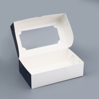 Коробка подарочная складная с окном, "Настоящему мужчине", 25 х 15 х 7 см Коробка подарочная складная с окном, "Настоящему мужчине", 25 х 15 х 7 см