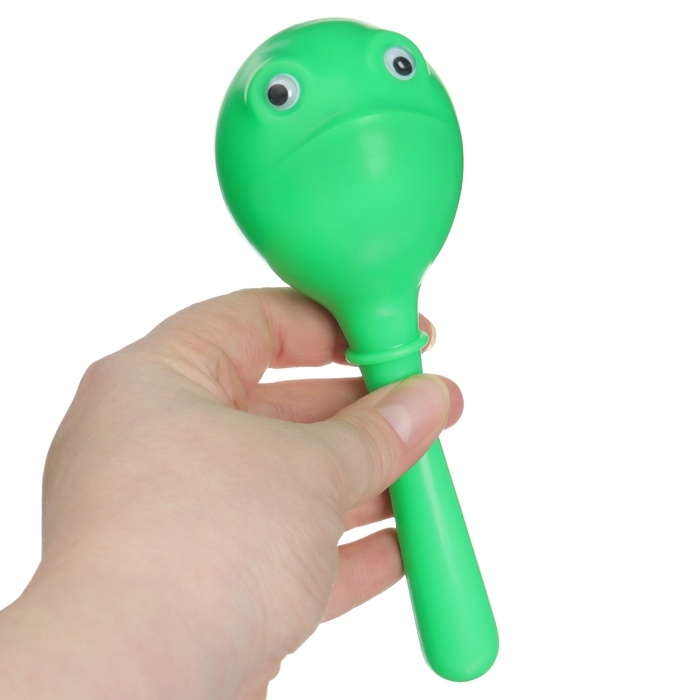 Погремушка «Лягушонок: перкуссионный маракас», шейкер, цвет МИКС, Крошка Я Погремушка «Лягушонок: перкуссионный маракас», шейкер, цвет МИКС, Крошка Я