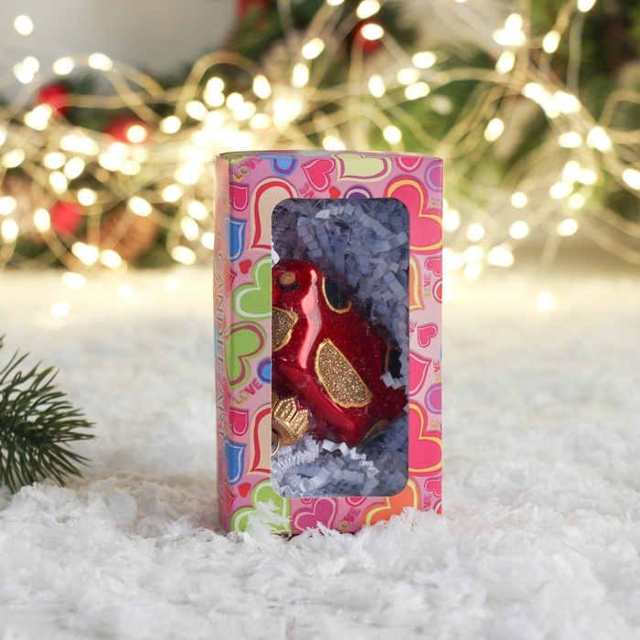 Ёлочная игрушка Ёлочная игрушка "Автобус" ручная роспись,4,6х6,4х2,7 см, красный