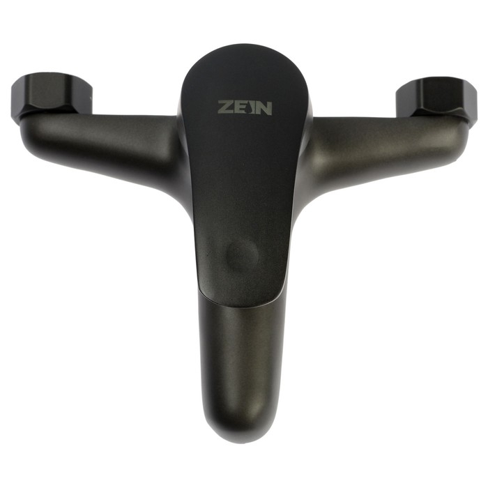 Смеситель для ванны ZEIN Z3839, однорычажный, душевой набор, лейка 5 режимов, графит