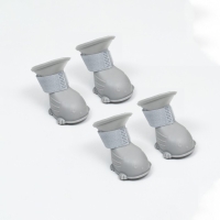 Ботинки для собак, резиновые, набор 4 шт, размер M , серые Ботинки для собак, резиновые, набор 4 шт, размер M , серые