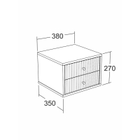 Тумба подвесная Селин, Белый, Белый глянец, Золото "", 380х350х270