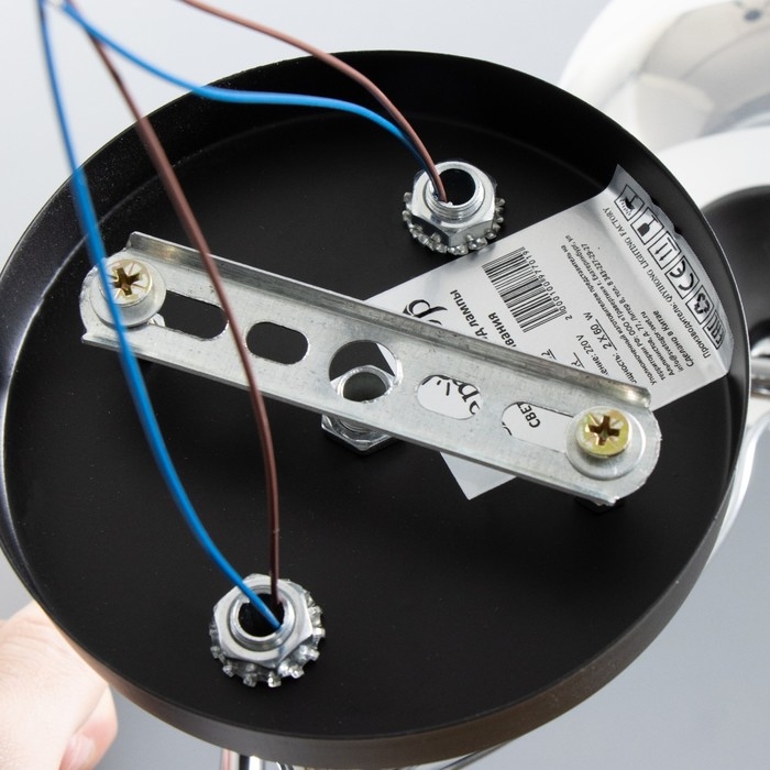 Люстра Светогор 5861/2 2х60W Е27 чёрный/хром