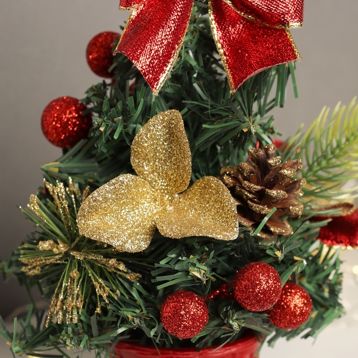 Ёлка декор "Бантик" 21х11 см