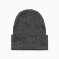 Шапка мужская двухслойная с отворотом, one size, цвет серый