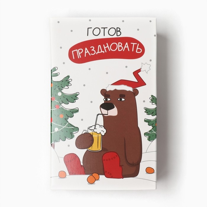 Набор мужских носков KAFTAN Набор мужских носков KAFTAN "Готов праздновать" р. 41-44 (27-29 см), 2 пары