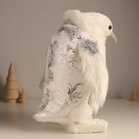 Декор "Пингвин в накидке с серебристыми узорами" 19х15х27 см Декор "Пингвин в накидке с серебристыми узорами" 19х15х27 см