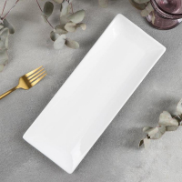 Блюдо фарфоровое для суши/канапе Wilmax, 30,5×12 см, цвет белый Блюдо фарфоровое для суши/канапе Wilmax, 30,5×12 см, цвет белый