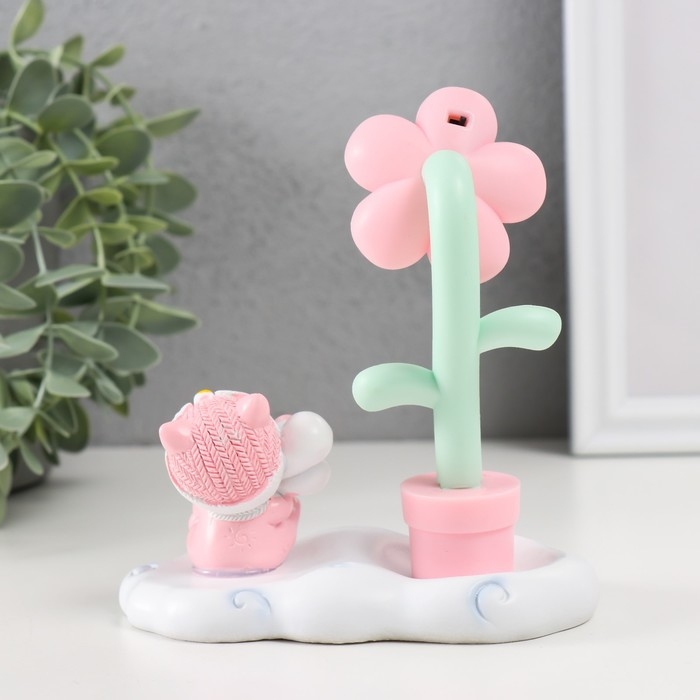 Сувенир пластик свет "Малышка в забавной шапке" МИКС 12х6,7х13 см