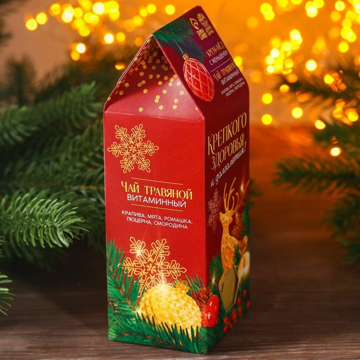 Набор &laquo;Крепкого здоровья&raquo;: травяной чай 20 г. и крем-мед 120 г.