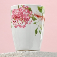 Кружка керамическая &laquo;Акварель&raquo;, 350 мл, цвет белый