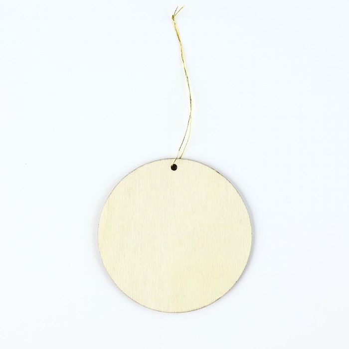 Ёлочная игрушка новогодняя &laquo;Мечтай&raquo;, на Новый год, светится в темноте, дерево, 8 х 8 см