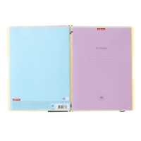 Тетрадь А4, 48 листов в клетку, ErichKrause FolderBook Pastel, сменная пластиковая обложка, на резинке, блок офсет 100% белизна, жёлтая Тетрадь А4, 48 листов в клетку, ErichKrause FolderBook Pastel, сменная пластиковая обложка, на резинке, блок офсет 100% белизна, жёлтая