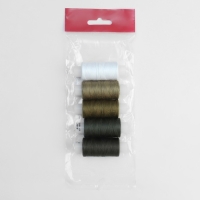 Набор ниток 40ЛШ, 200 м, 5 шт, цвет хаки спектр Набор ниток 40ЛШ, 200 м, 5 шт, цвет хаки спектр