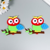 Декор для творчества войлок "Совушка на ветке" набор 2 шт 11х9 см Декор для творчества войлок "Совушка на ветке" набор 2 шт 11х9 см