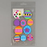 Набор наклеек из EVA "Пасхальные яйца", 10 шт