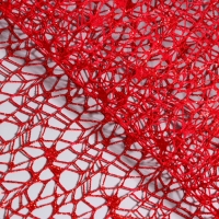 Упаковка для цветов "Паутинка с глиттером" красная, 48 см х 4,5 м Упаковка для цветов "Паутинка с глиттером" красная, 48 см х 4,5 м