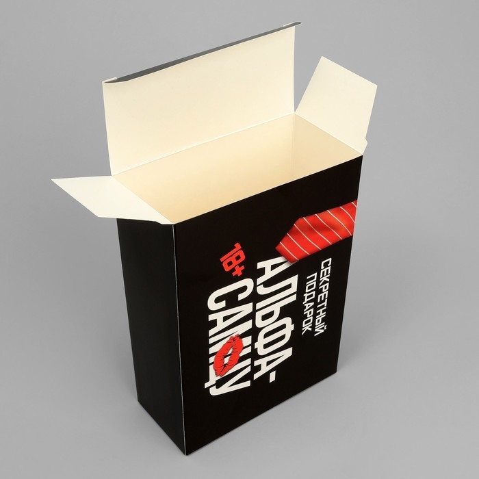 Коробка подарочная складная, упаковка, &laquo;Альфа-самцу&raquo;, 16 х 23 х 7.5 см