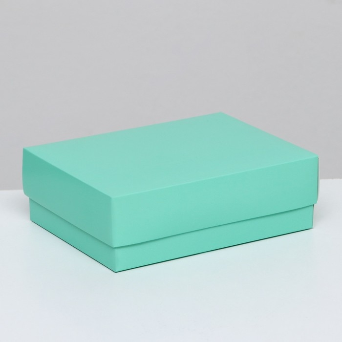 Коробка подарочная складная, упаковка,мятная, 16,5 х 12,5 х 5,2 см Коробка подарочная складная, упаковка,мятная, 16,5 х 12,5 х 5,2 см