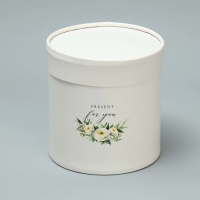 Набор шляпных коробок 3 в 1, упаковка подарочная, &laquo;Эко&raquo;, 13 х 13 - 18 х 18 см