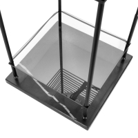 Торшер 19052/2 E27 40Вт черный 32х32х136 см