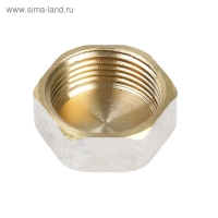 Заглушка OTMO, 3/4", внутренняя резьба, никелированная латунь