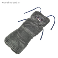 Накидка &laquo;АВТОНЯША&raquo; для детского автокресла, Мишка, тёмно-серая