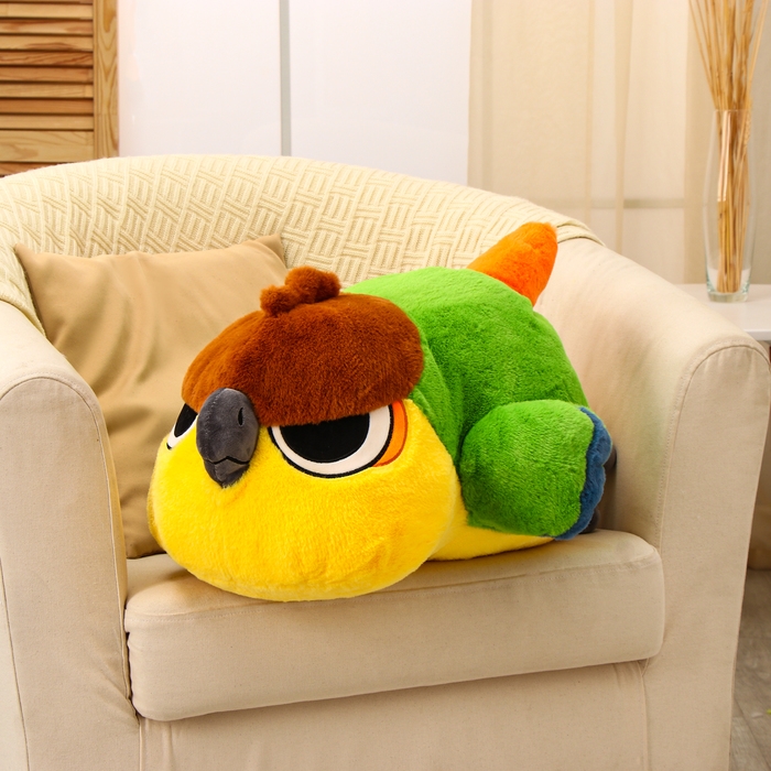 Мягкая игрушка &laquo;Попугай&raquo;, 55 см, в положении лежа