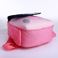 Рюкзак детский на молнии, 3 наружных кармана, цвет розовый