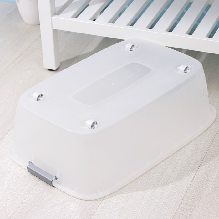 Бокс универсальный на колёсиках, 32 л, 60×40×19 см, цвет МИКС Бокс универсальный на колёсиках, 32 л, 60×40×19 см, цвет МИКС