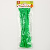 Проволока с ворсом для поделок и декорирования, набор 50 шт., цвет светло-зелёный