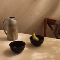 Набор салатников фарфоровых SL Home «Дарк», 750 мл, d=15 см, цвет чёрный Набор салатников фарфоровых SL Home «Дарк», 750 мл, d=15 см, цвет чёрный